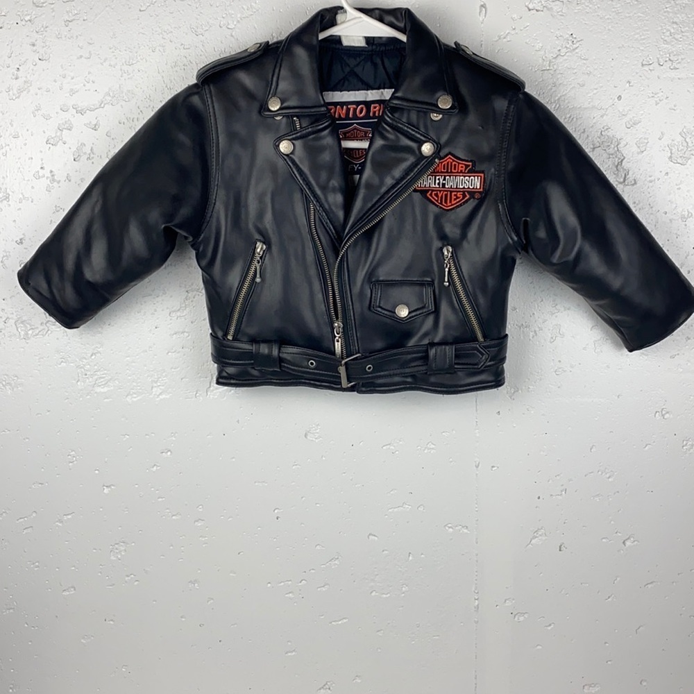 HARLEY-DAVIDSON Kid's Faux Leather Authentic ''BORN TO RIDE'' Jacket